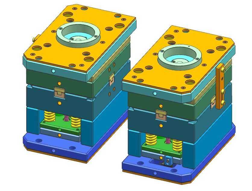 冷流道雙色注塑模具3D設(shè)計(jì)案例-MISUMI/FUTABA標(biāo)準(zhǔn)